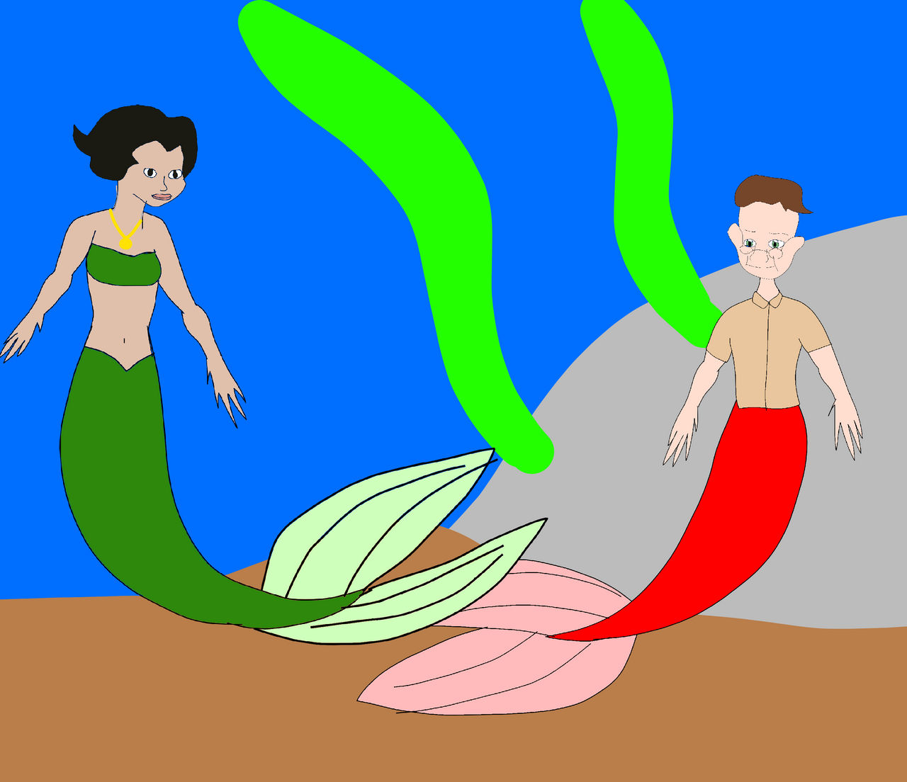 Merfolk Commission by JoshDaPika1991 on DeviantArt