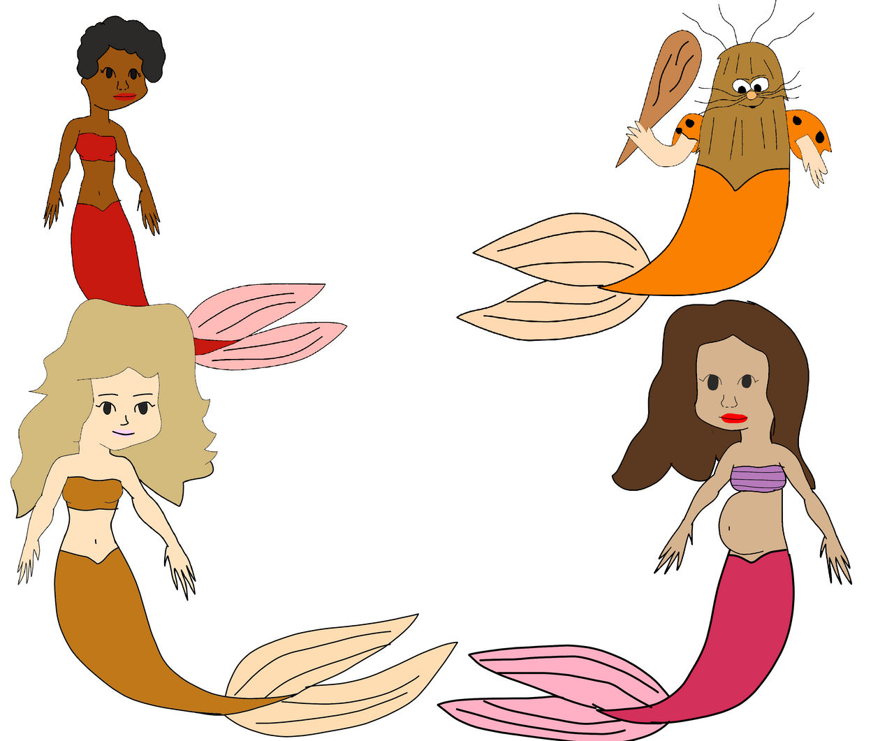 Merfolk Commission 2 by JoshDaPika1991 on DeviantArt