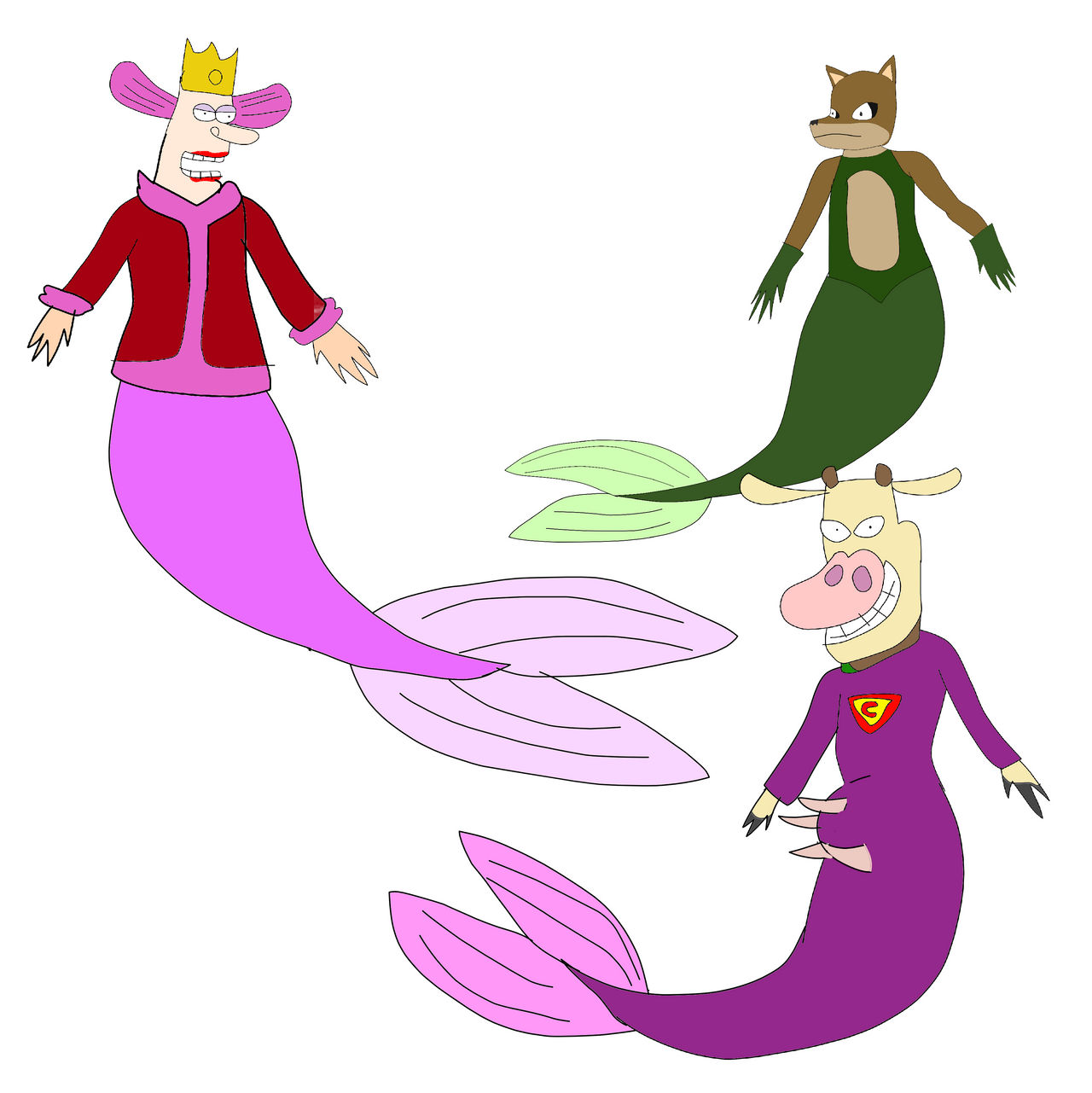 Merfolk Commission by JoshDaPika1991 on DeviantArt