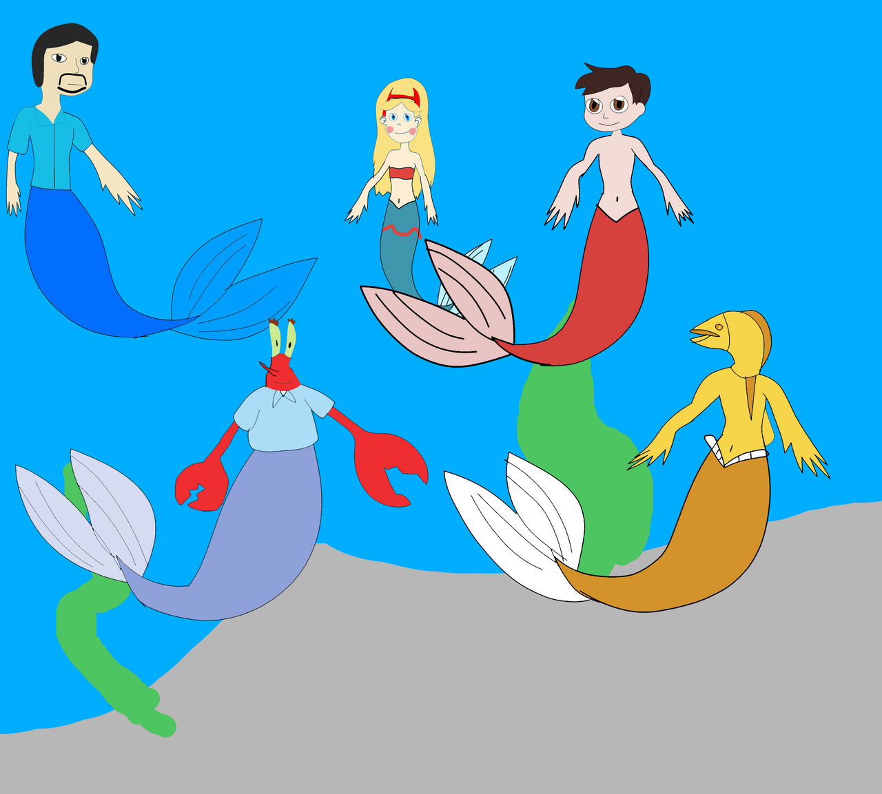 Merfolk Commission 2-25-24 by JoshDaPika1991 on DeviantArt