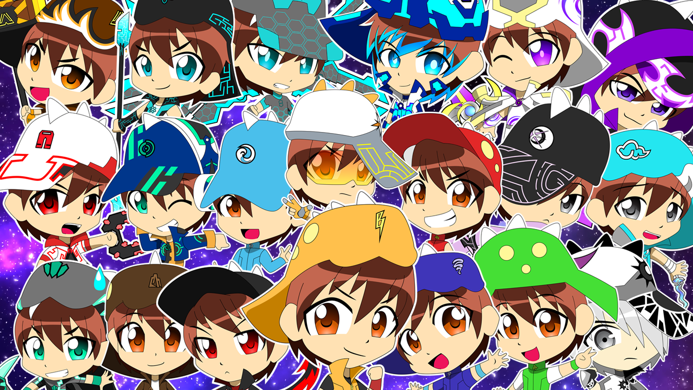Boboiboy Elements Split By Thecatrizable On Deviantart