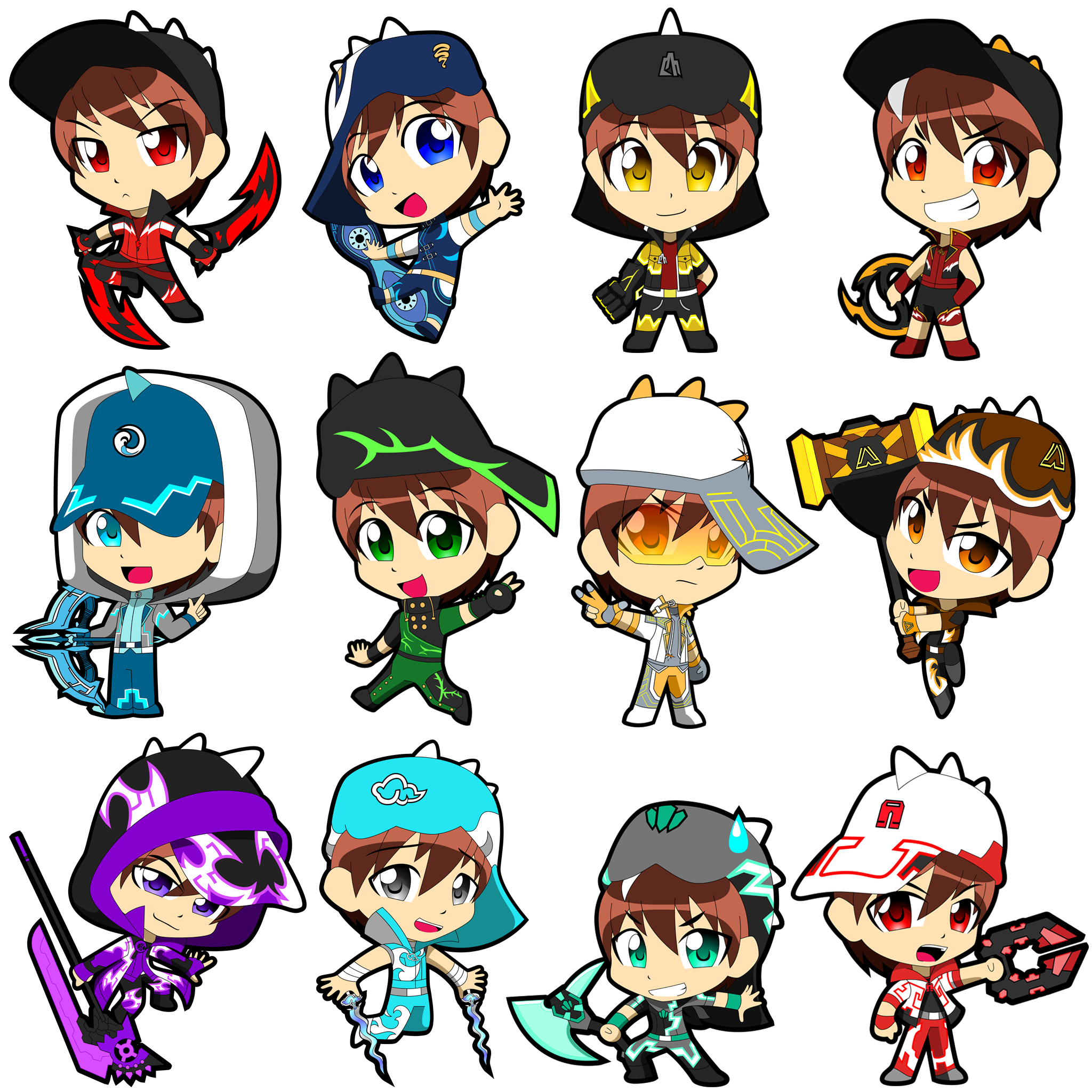 2 Boboiboy Supra Boboiboy The Movie Gambar Mewarna