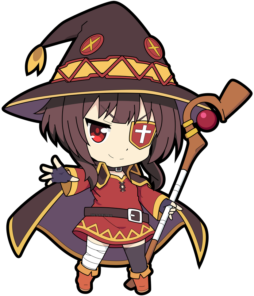 Megumin Chibi R Smug Chibi Megumin by TheCatrizable on DeviantArt