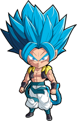 Dragon Ball Legends Chibi Shallet (SSBlue) by TheCatrizable