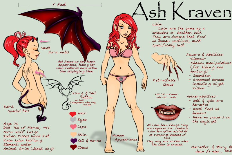 Ash - character sheet by frasdel