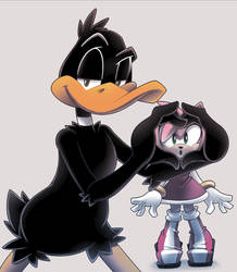 Daffy Duck And Army Rose