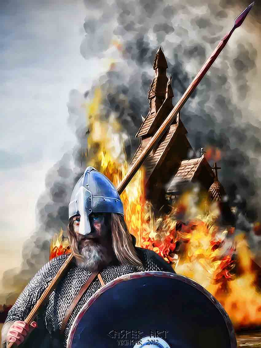 Norse viking warrior