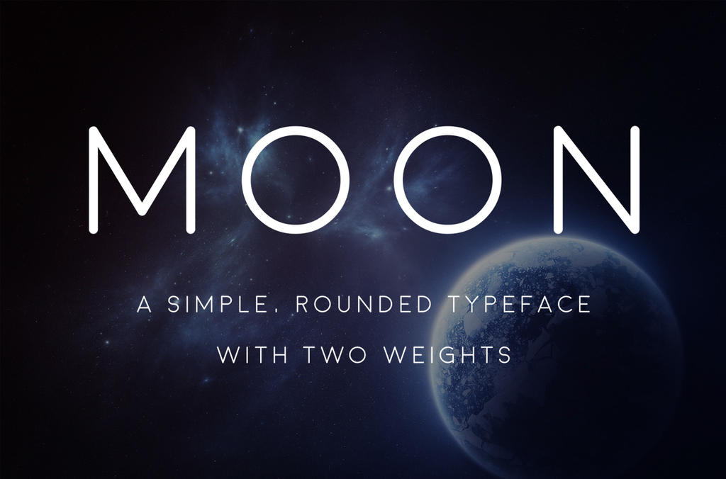 Moon Display Font MOON - Free Font by PxlizMag on DeviantArt