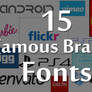 15 Famous Brands Fonts
