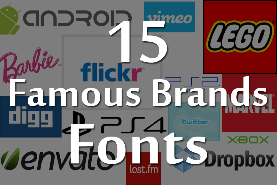 15 Famous Brands Fonts