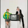 P4 cosplay: Souji and Chie