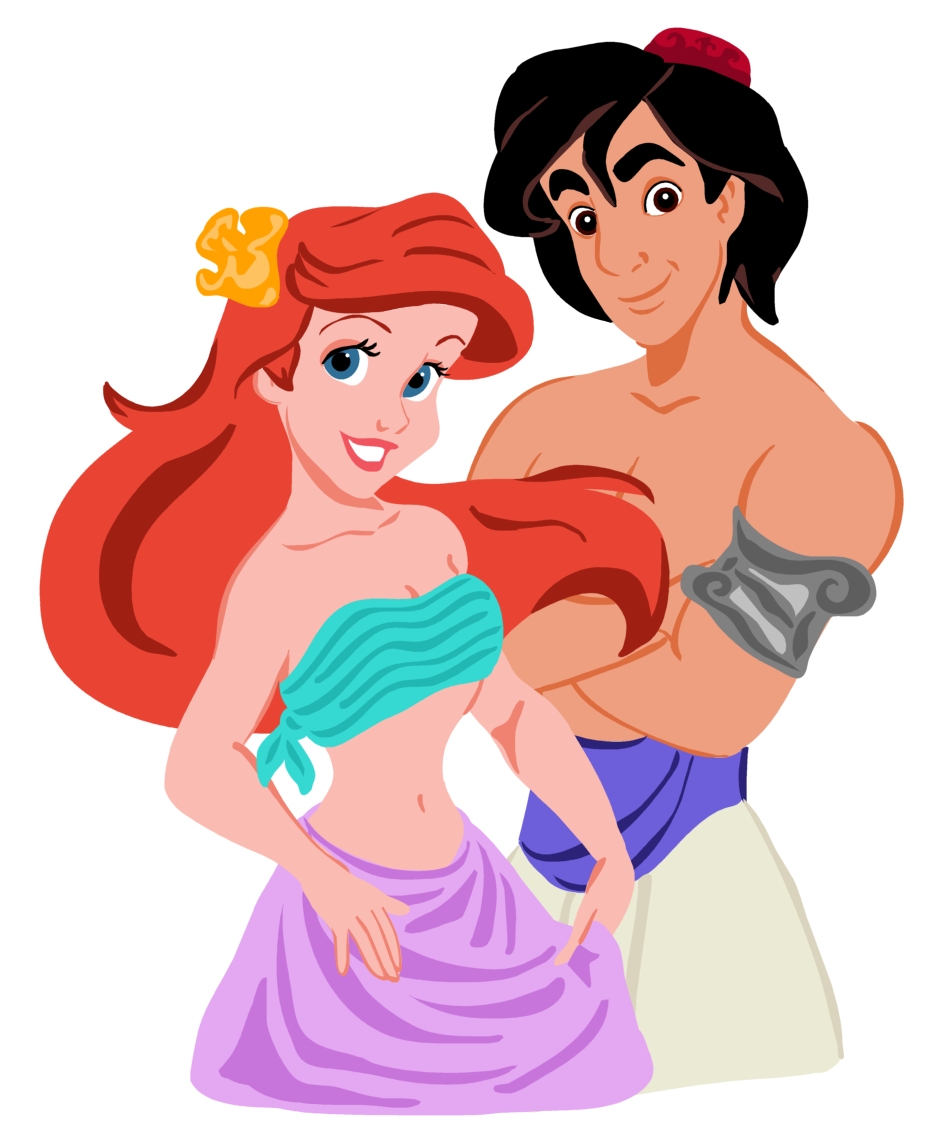 Aladdin and Ariel