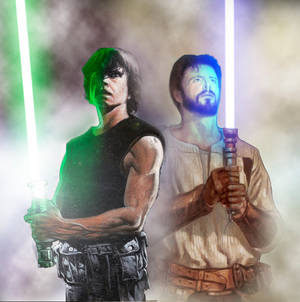 Luke Skywalker and Kyle Katarn