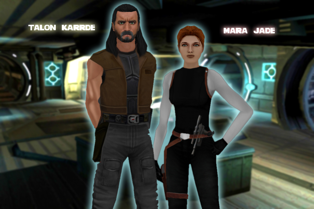 Talon Karrde and Mara Jade