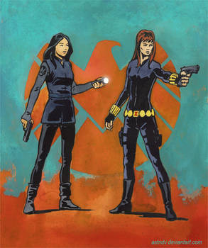 Agents of SHIELD - Melinda May and Black Widow