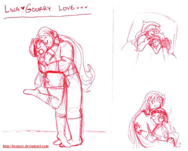 Lina/Gourry OTP scribbles