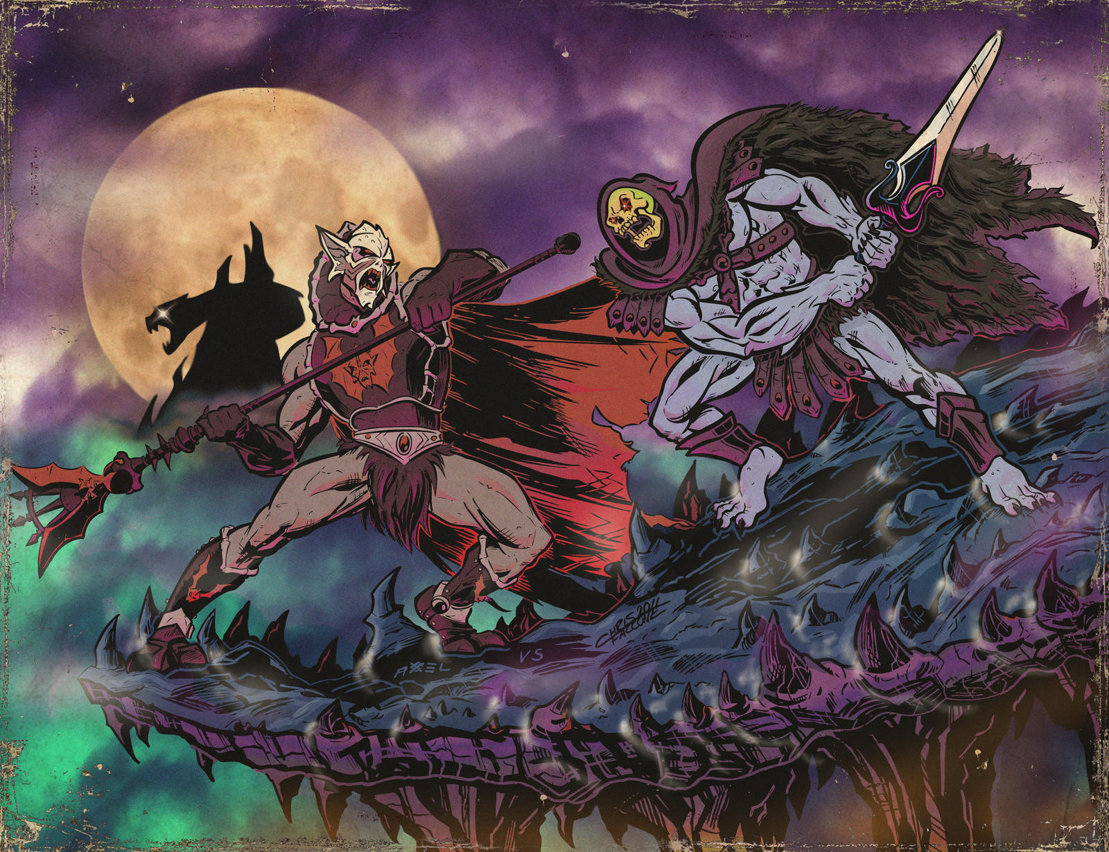 HORDAK VS SKELETOR distress