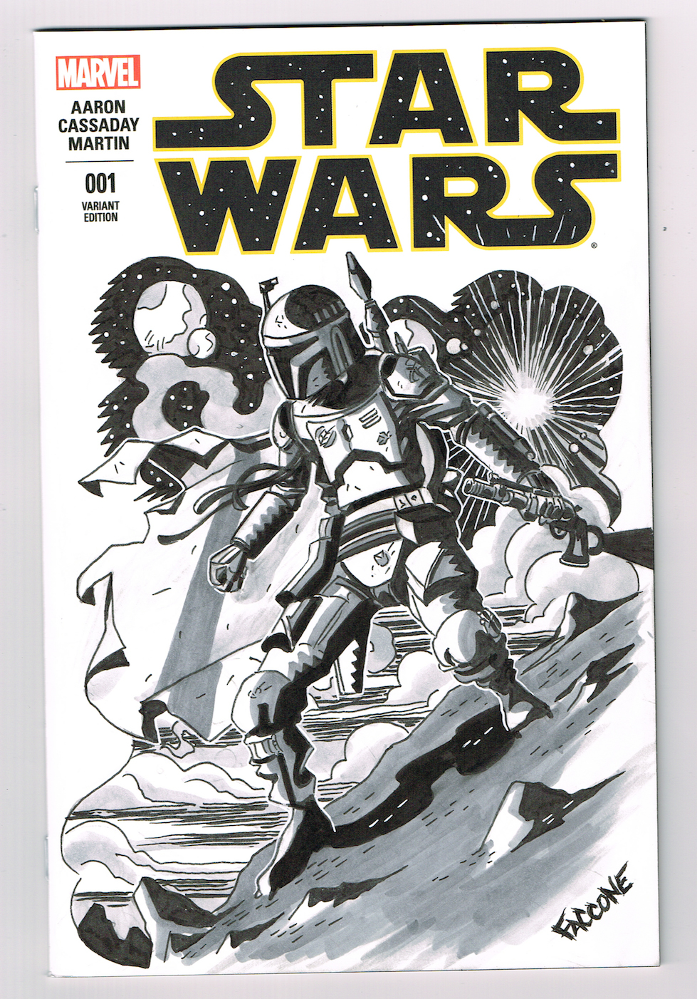 Boba Fett Blank Sketch Cover Star Wars 001