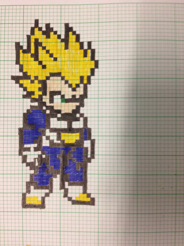 Pixel Art Dragon Ball Z Vegeta Facile DBZ Pixel Art by Shu-Byakuya on DeviantArt