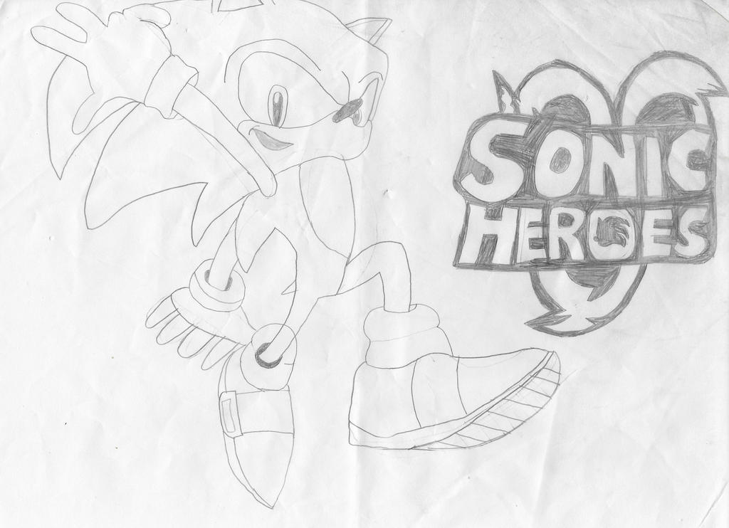 Dark-  Sonic heroes, Sonic, Hedgehog drawing
