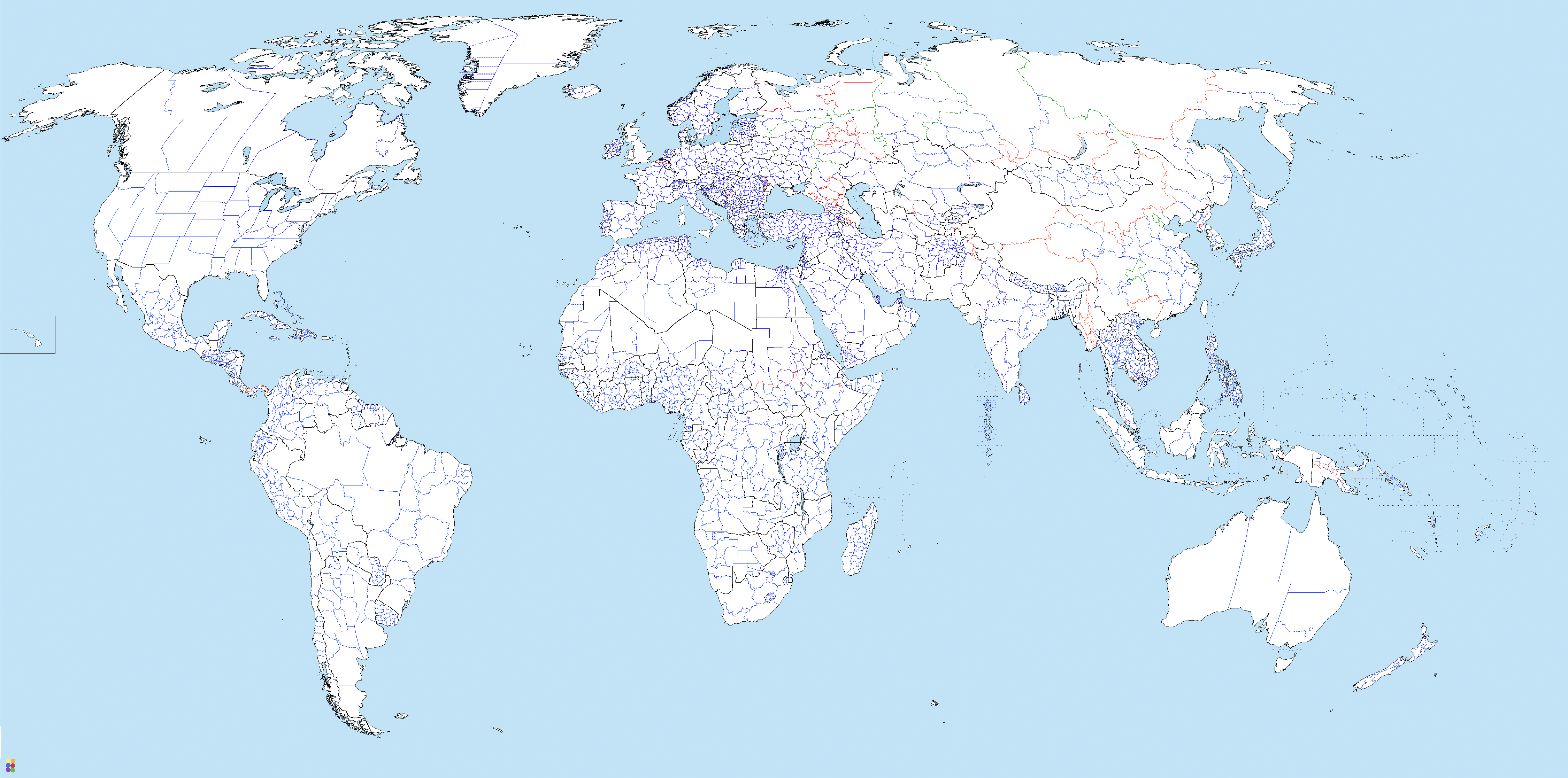 blank world climate map