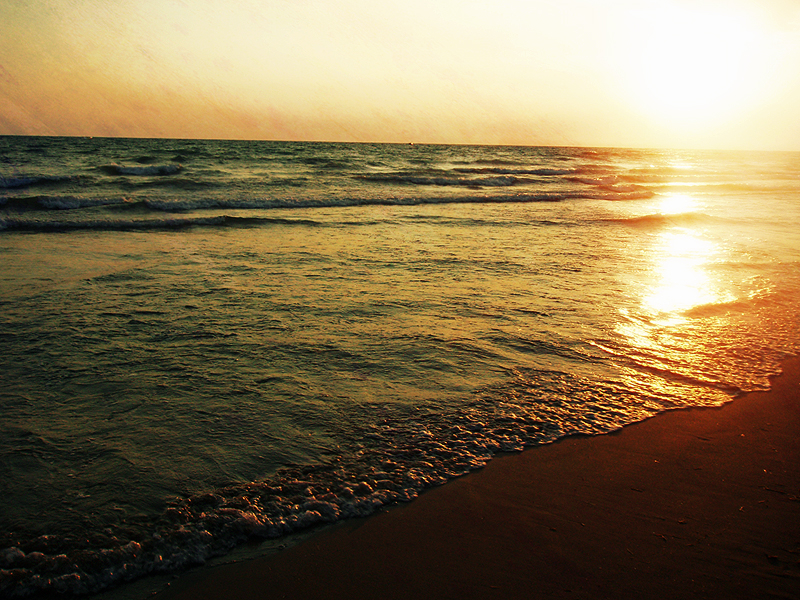 Nightfall At The Seaside