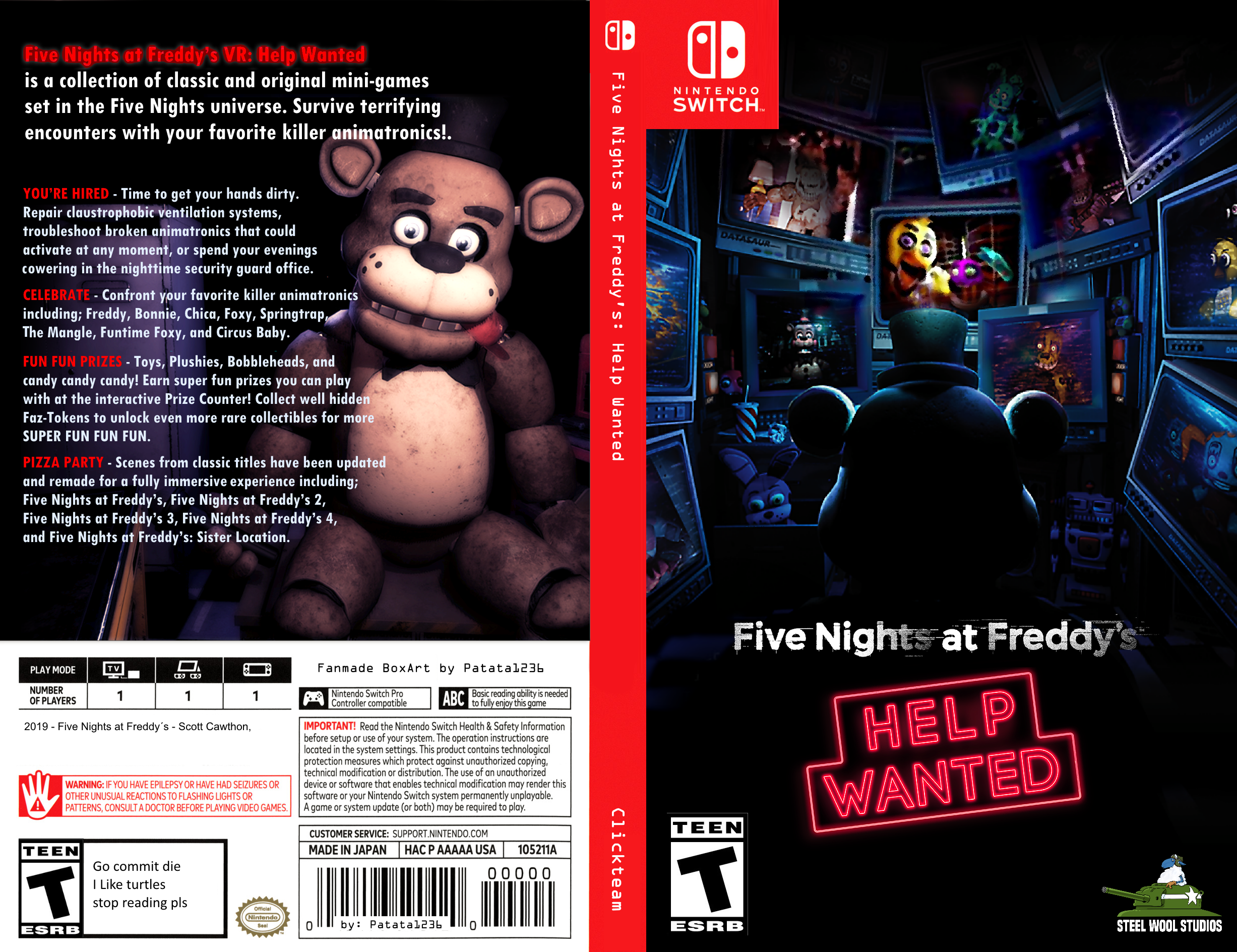 Nintendo switch fnaf best sale help wanted