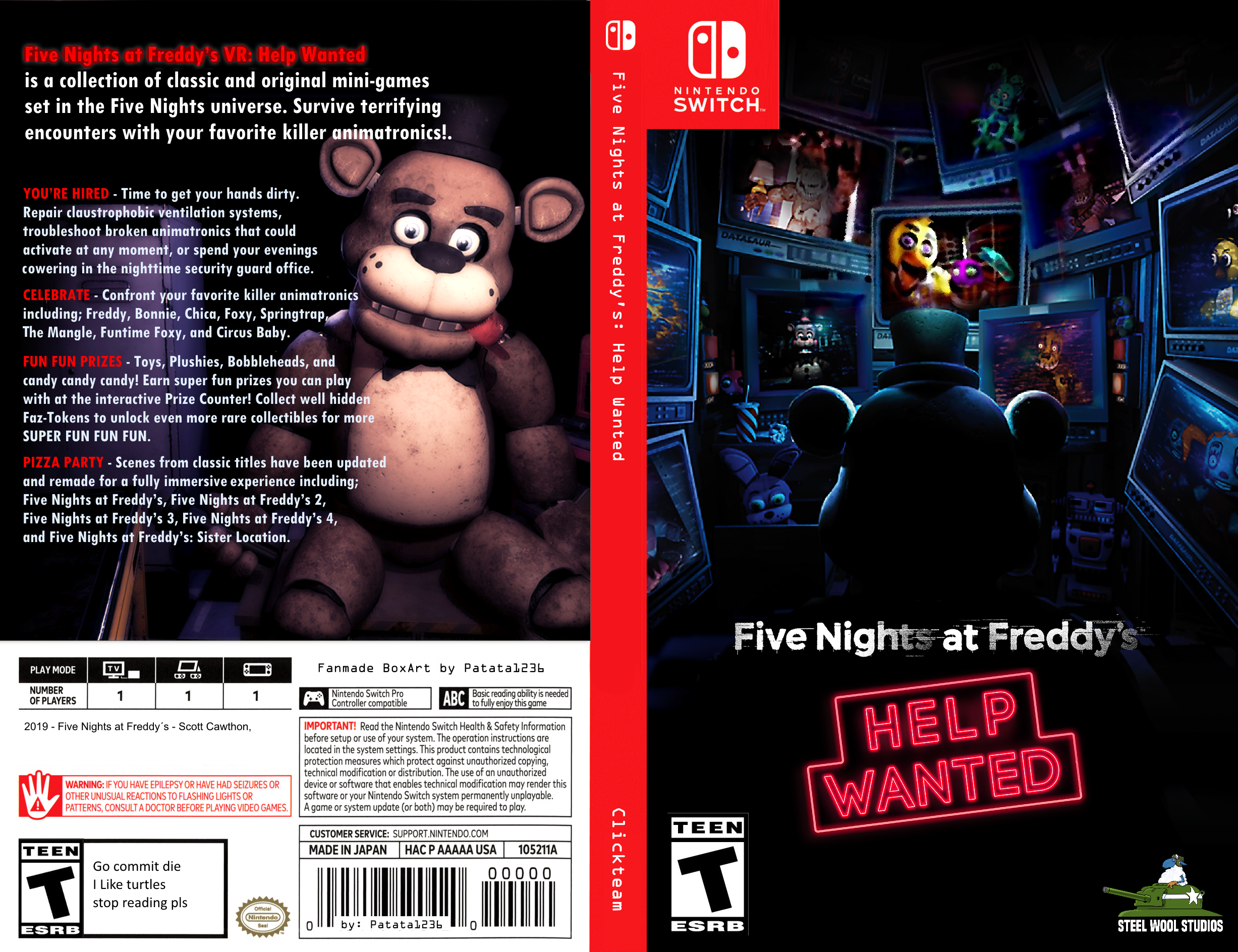 Five Nights at Freddy's - Help Wanted (Nintendo Switch) : : PC  & Video Games