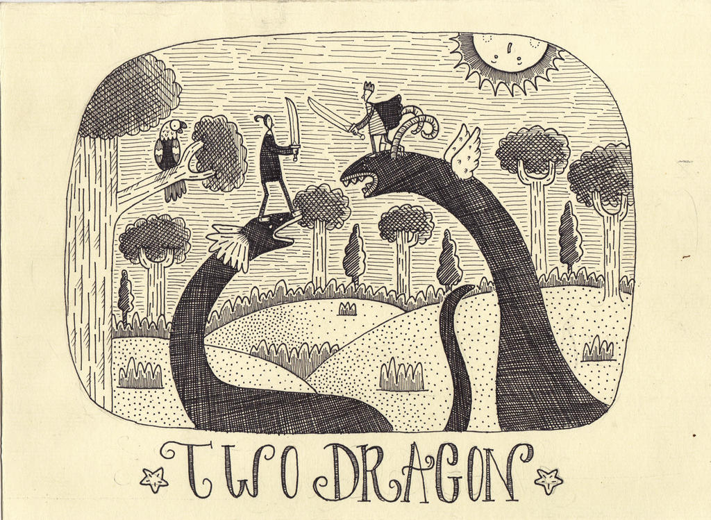 Two Dragon by feriwe Two Dragon by feriwe