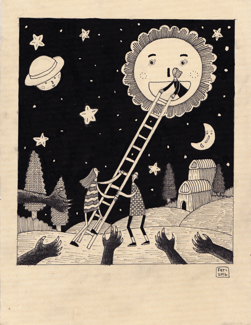 The Moon by feriwe The Moon by feriwe