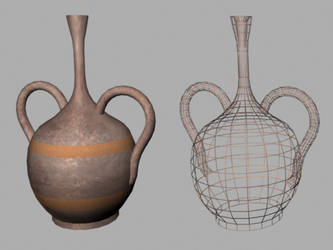 Wine jug 3D decor model