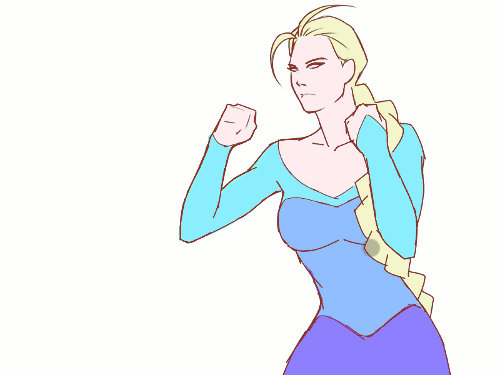 Frozen - Elsa ready to fight by eHillustrations on DeviantArt