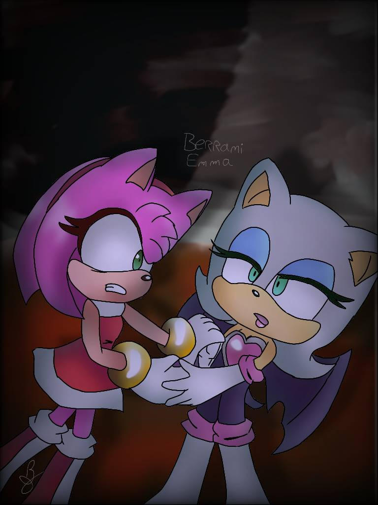 Amy Rose Rouk Rouge and Amy Rose by EmmaBerrani on DeviantArt