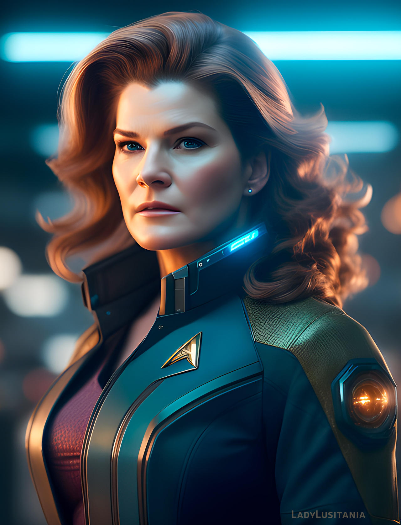 Janeway With Rife Janeway - AI #1 by LadyLusitania on DeviantArt