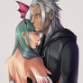 Morrigan and Xemnas - commission