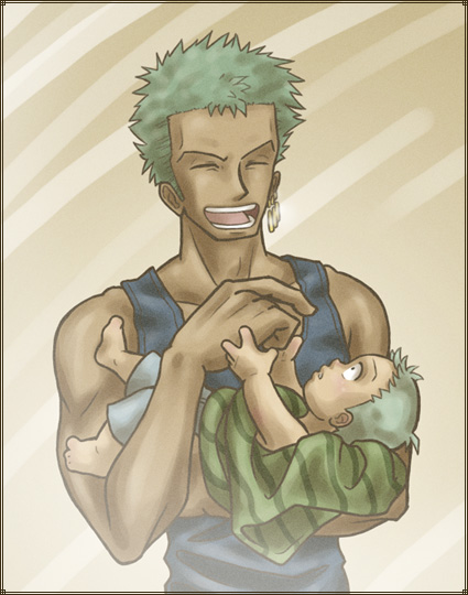 Zoro is Chopper's dad by CaptainBaster on DeviantArt