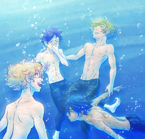 These Swimming Boys