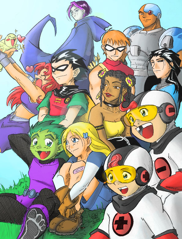 Teen Titans_by_Eeni_color_version