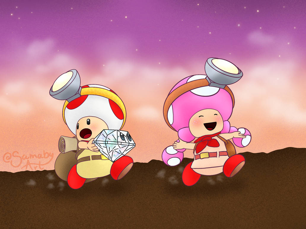 Captain Toad and Toadette by SamabyArt on DeviantArt