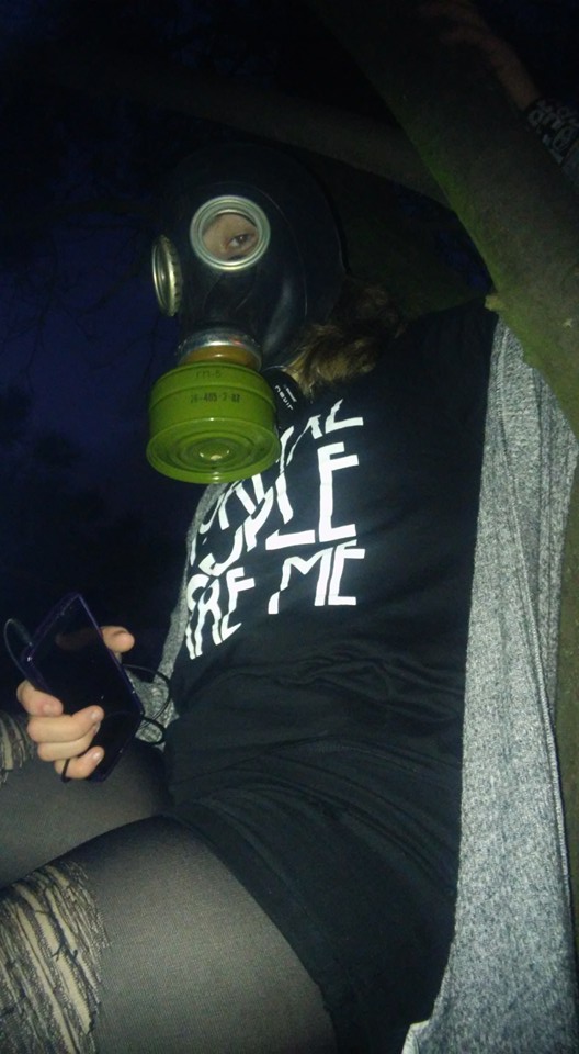 Emo Girl In Gasmask 2