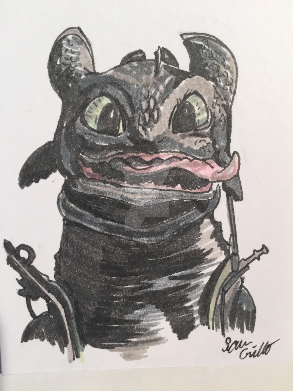 Toothless Cards Toothless Card by samgrilloart on DeviantArt