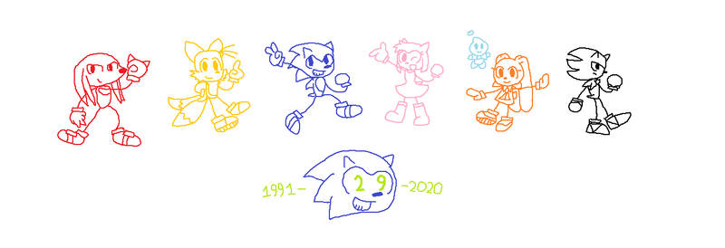 Doodle Sonic: 29th Birthday