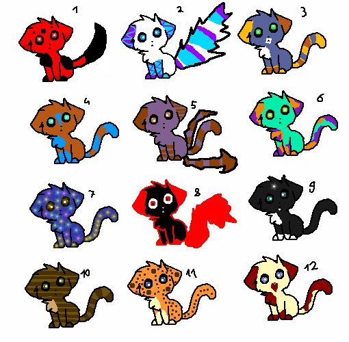 Draw to adopt kitties!