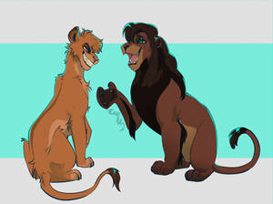 Vitani and Kovu redesign