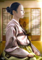 Yuna Kim in Hanbok by Blackmarked