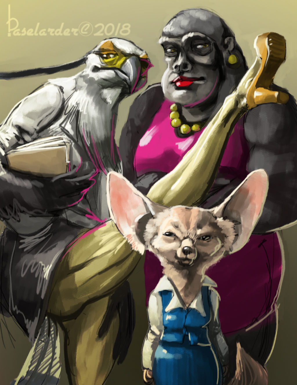 More retsuko characters by BASELARDER on DeviantArt