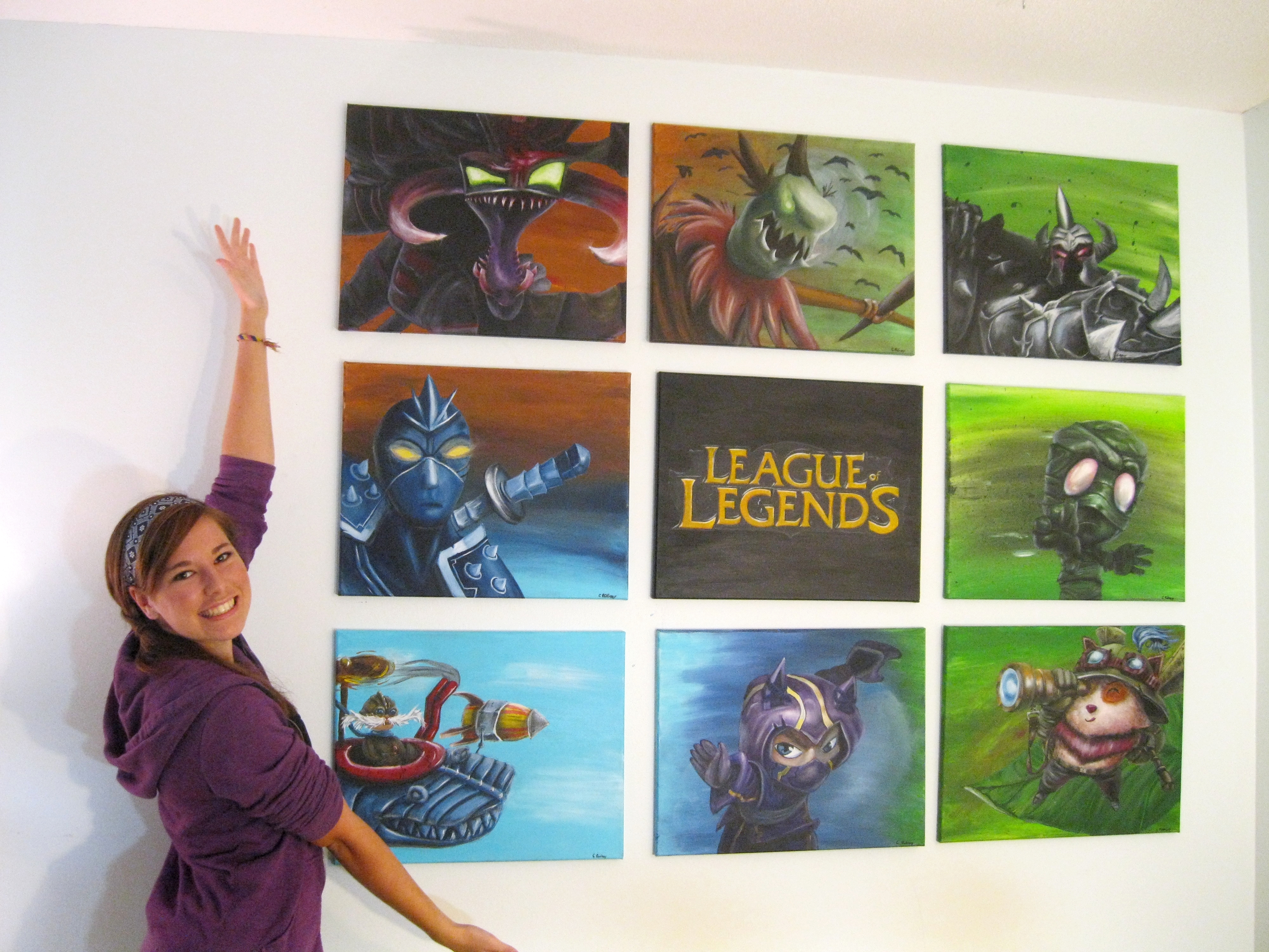 League of Legends 9 Canvas Painting