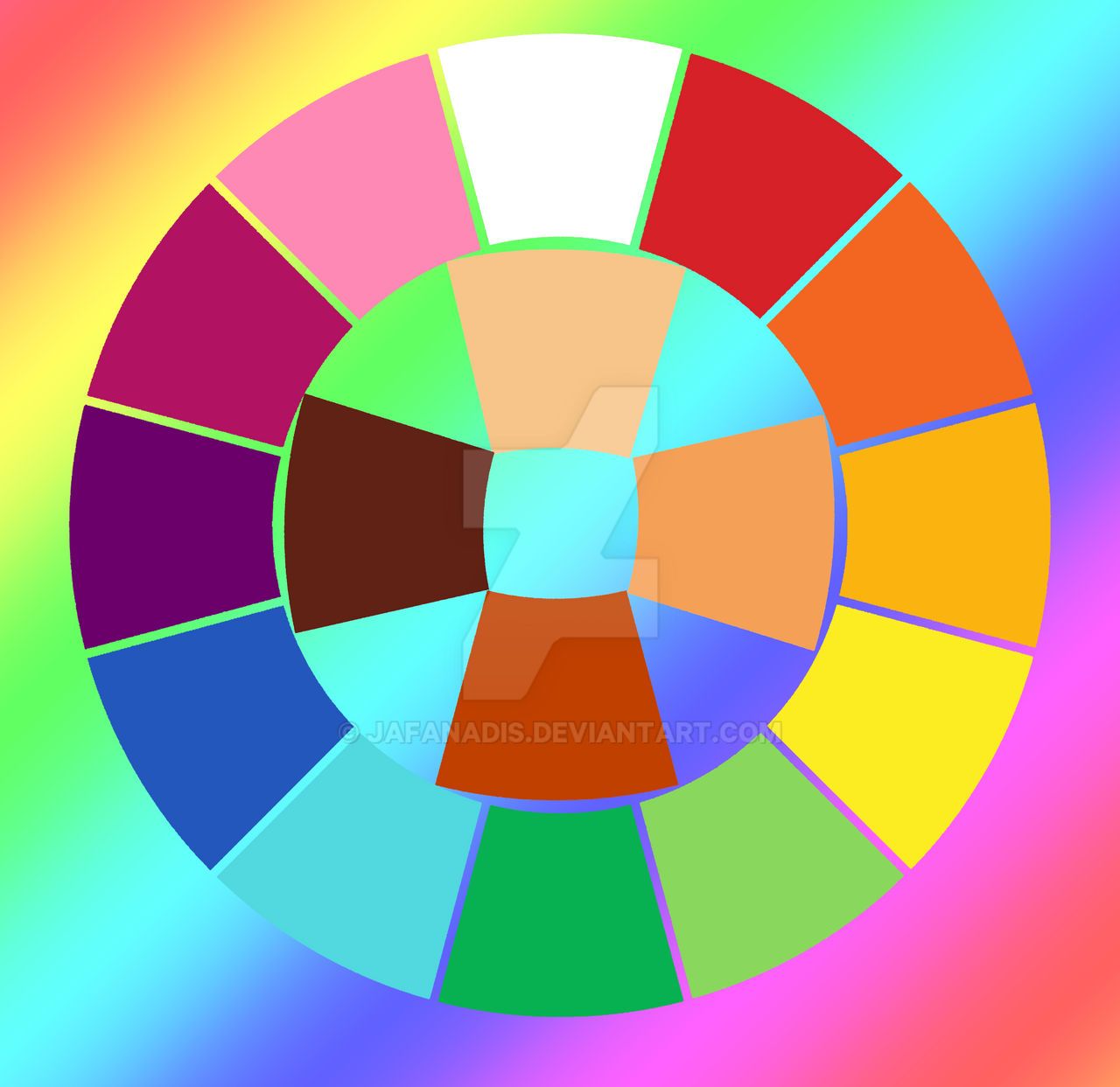 My Own Color Wheel Challenge WIP by JafanAdis on DeviantArt