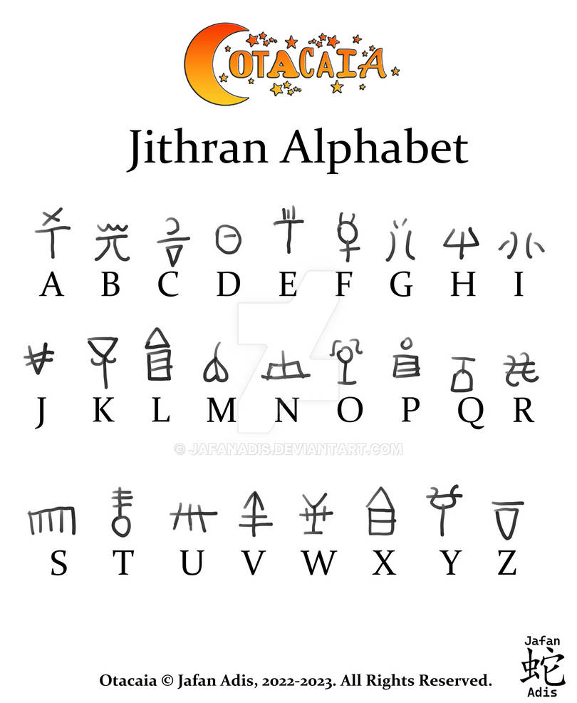 Octarian Language Generator Otacaian Language - #2 - Jithran Alphabet by JafanAdis on DeviantArt