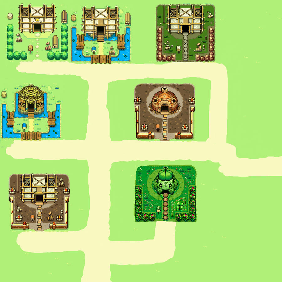 Pmd Region Map PMD Town by azure-mew on DeviantArt
